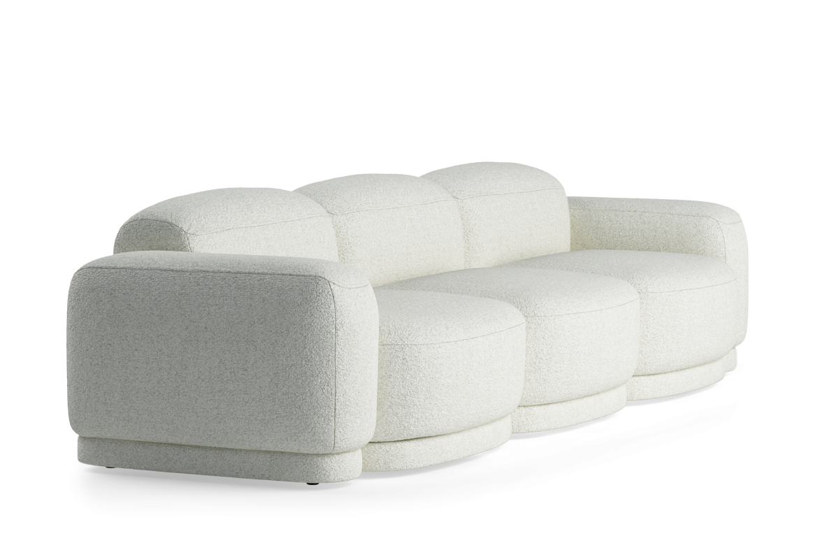3-Seater Upholstered Modular Sofa REM