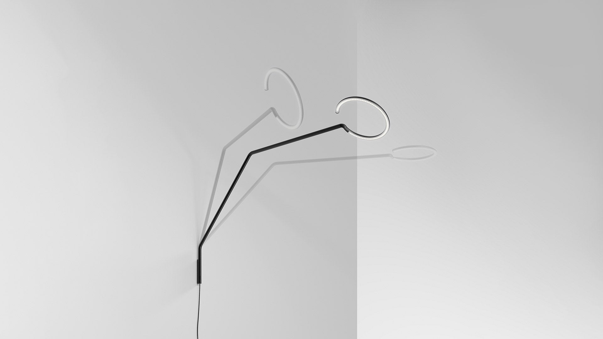 Wall lamp with arm VINE LIGHT L black