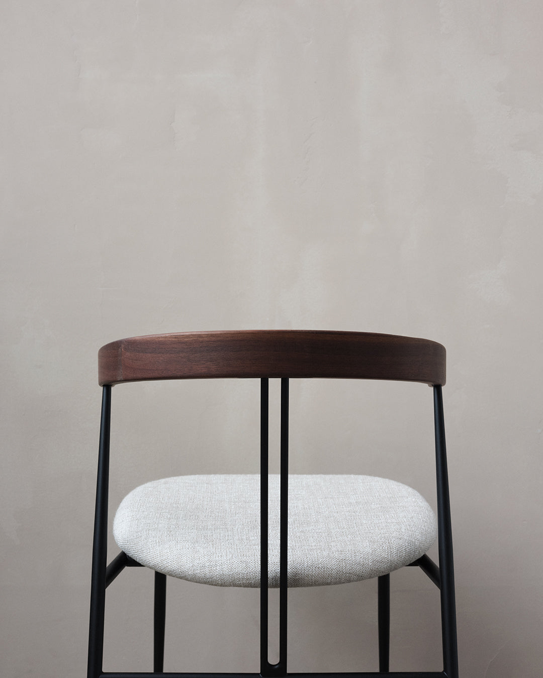 Gestoffeerde stoel VIOLIN van eikenhout, geolied