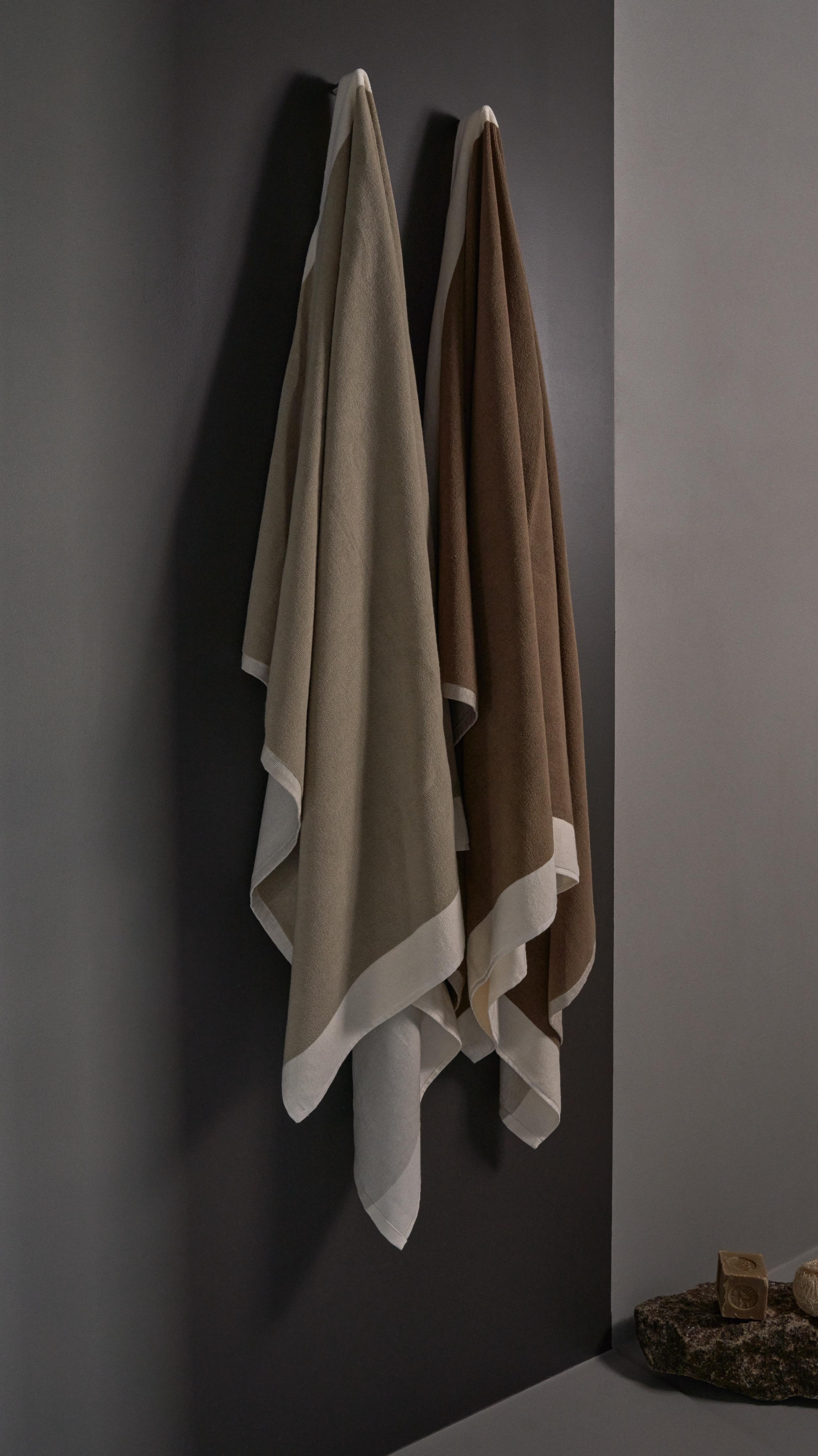 VIPP towel taupe cotton