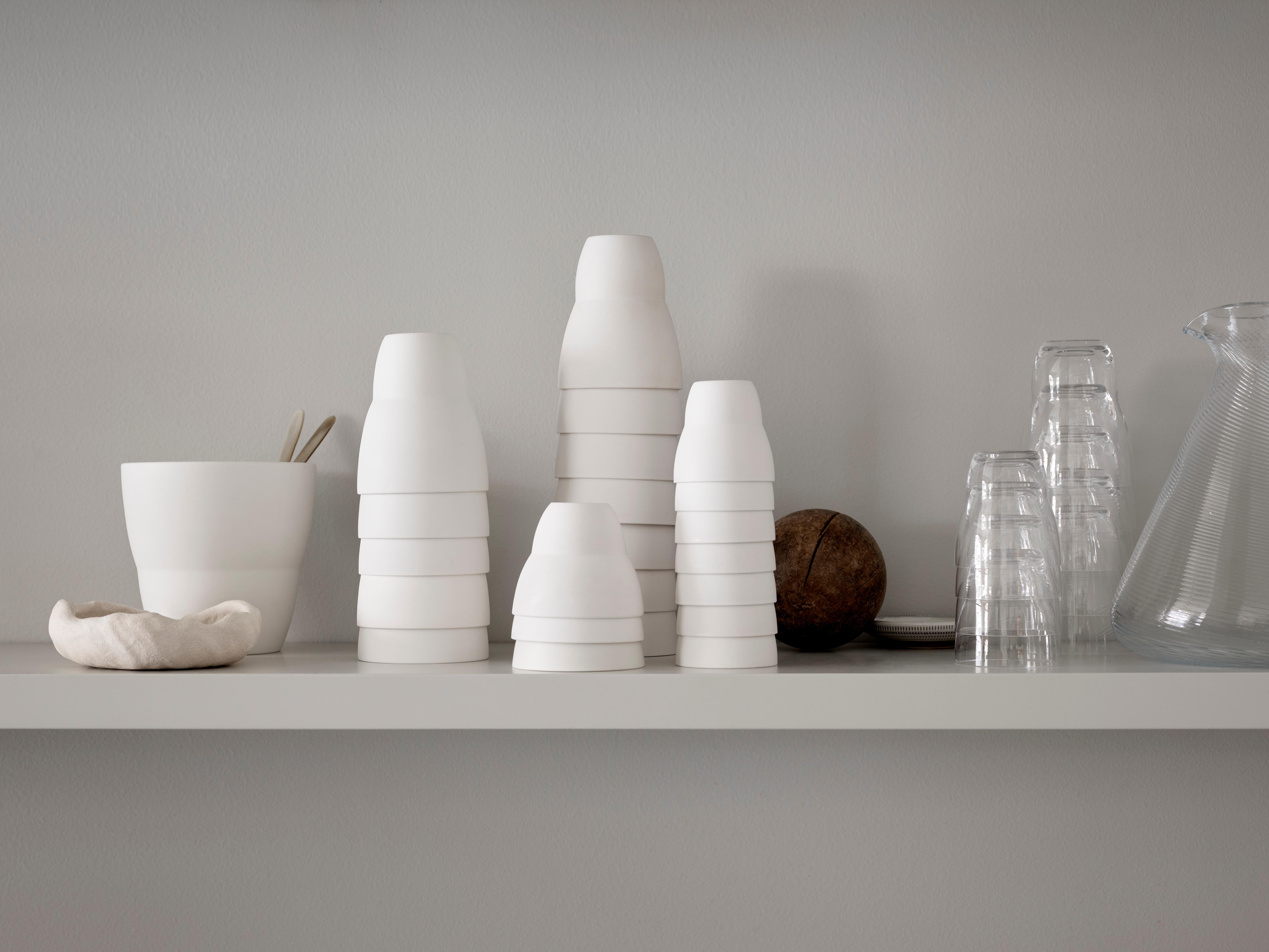 Zestaw kubków VIPP biała porcelana