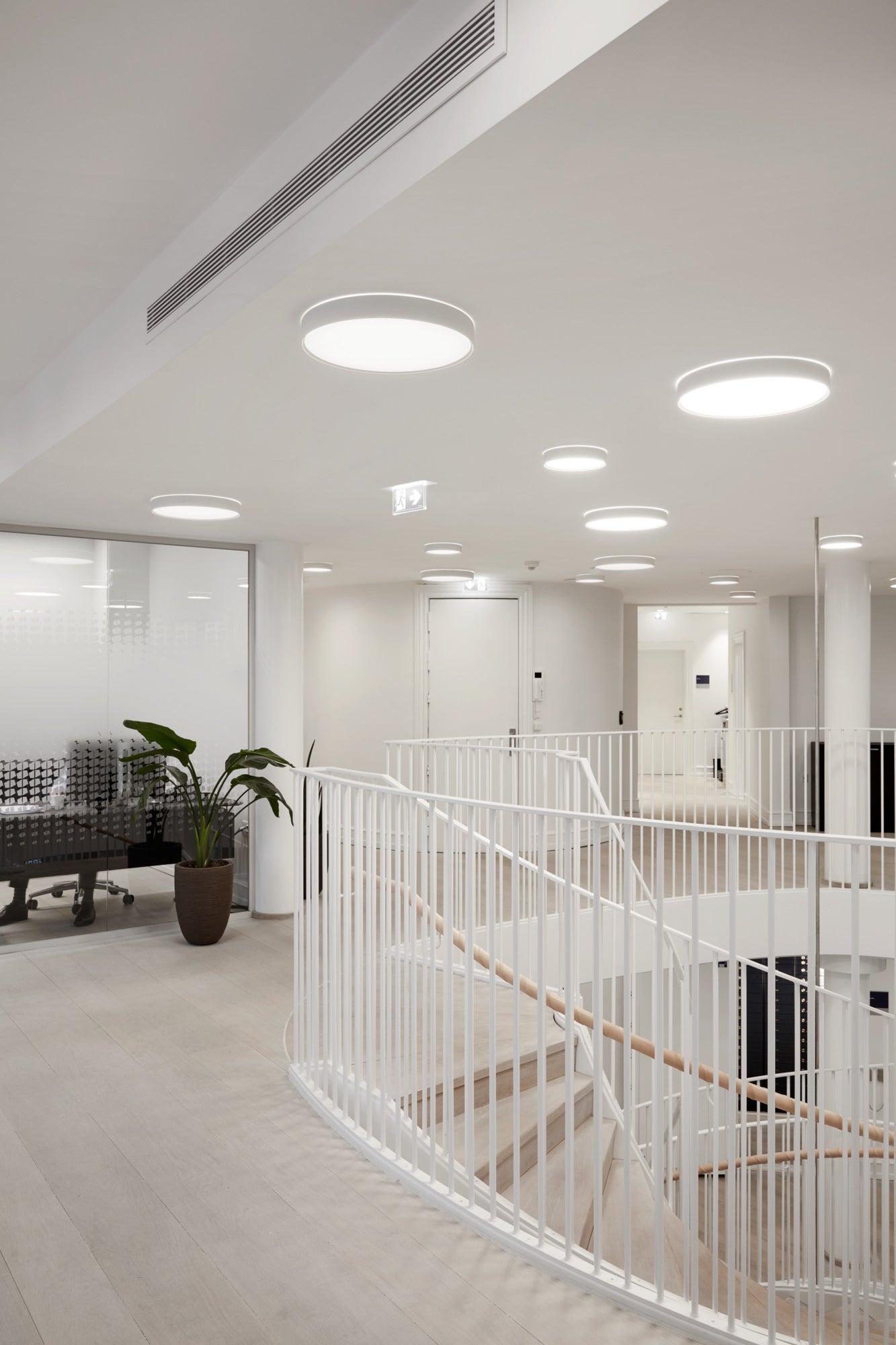 Plafond inbouw LP SLIM ROND HALF-VERZONKEN wit