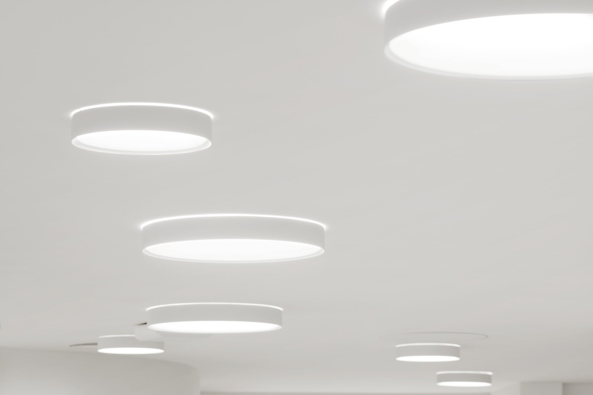 Plafond inbouw LP SLIM ROND HALF-VERZONKEN wit
