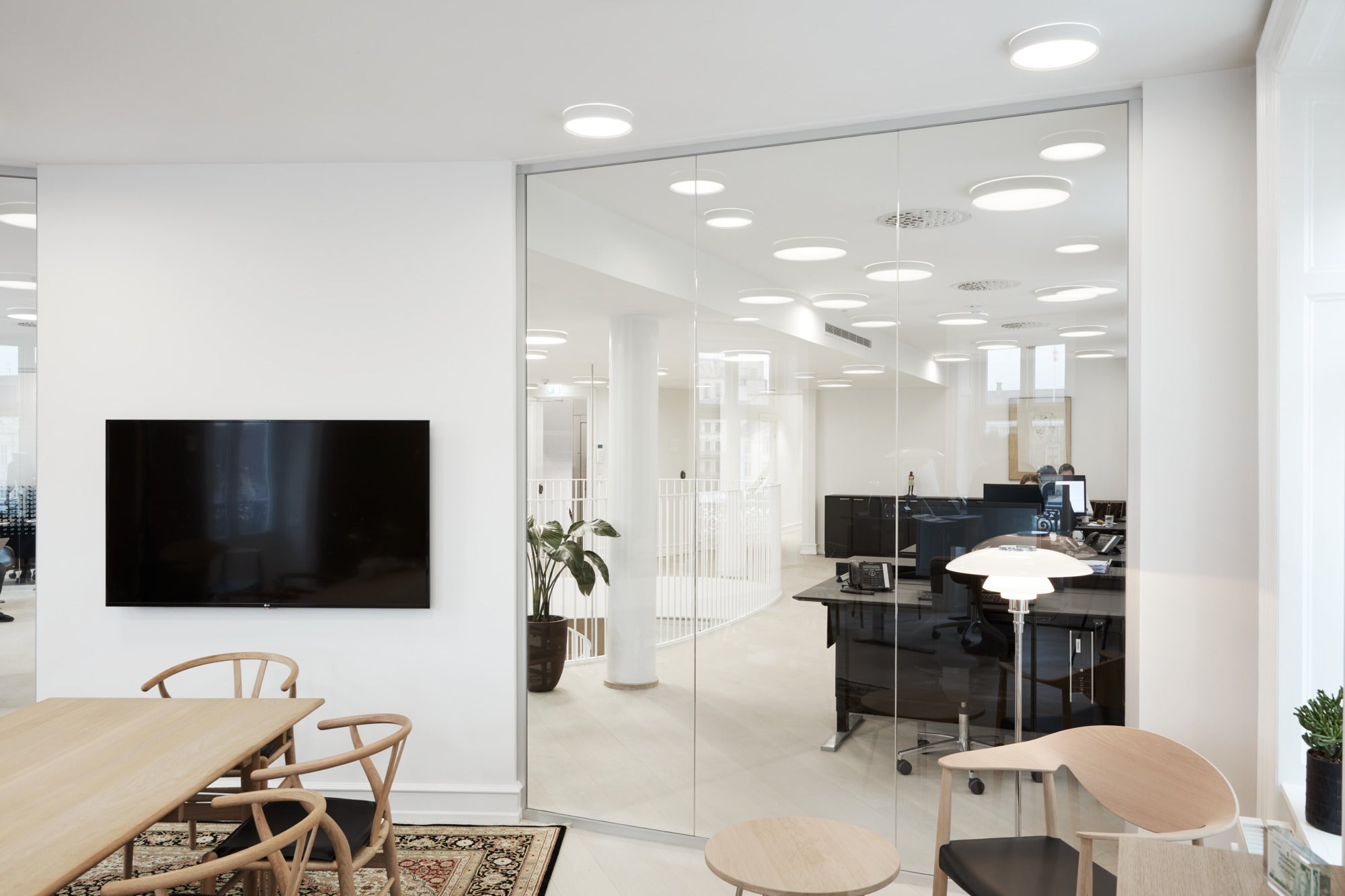 Plafond inbouw LP SLIM ROND HALF-VERZONKEN wit