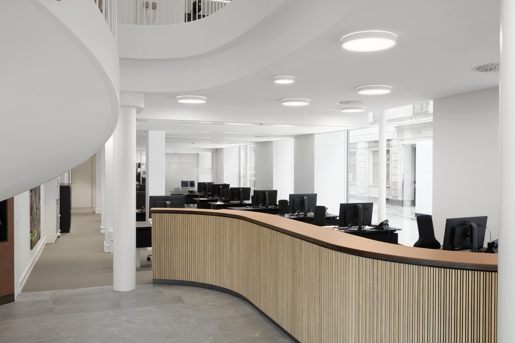 Plafond inbouw LP SLIM ROND HALF-VERZONKEN wit