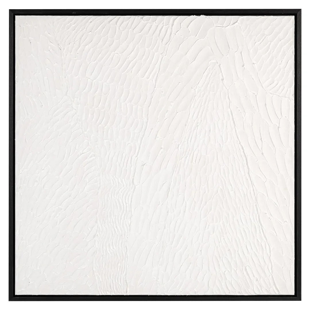 JOYLIN plaster painting with black frame