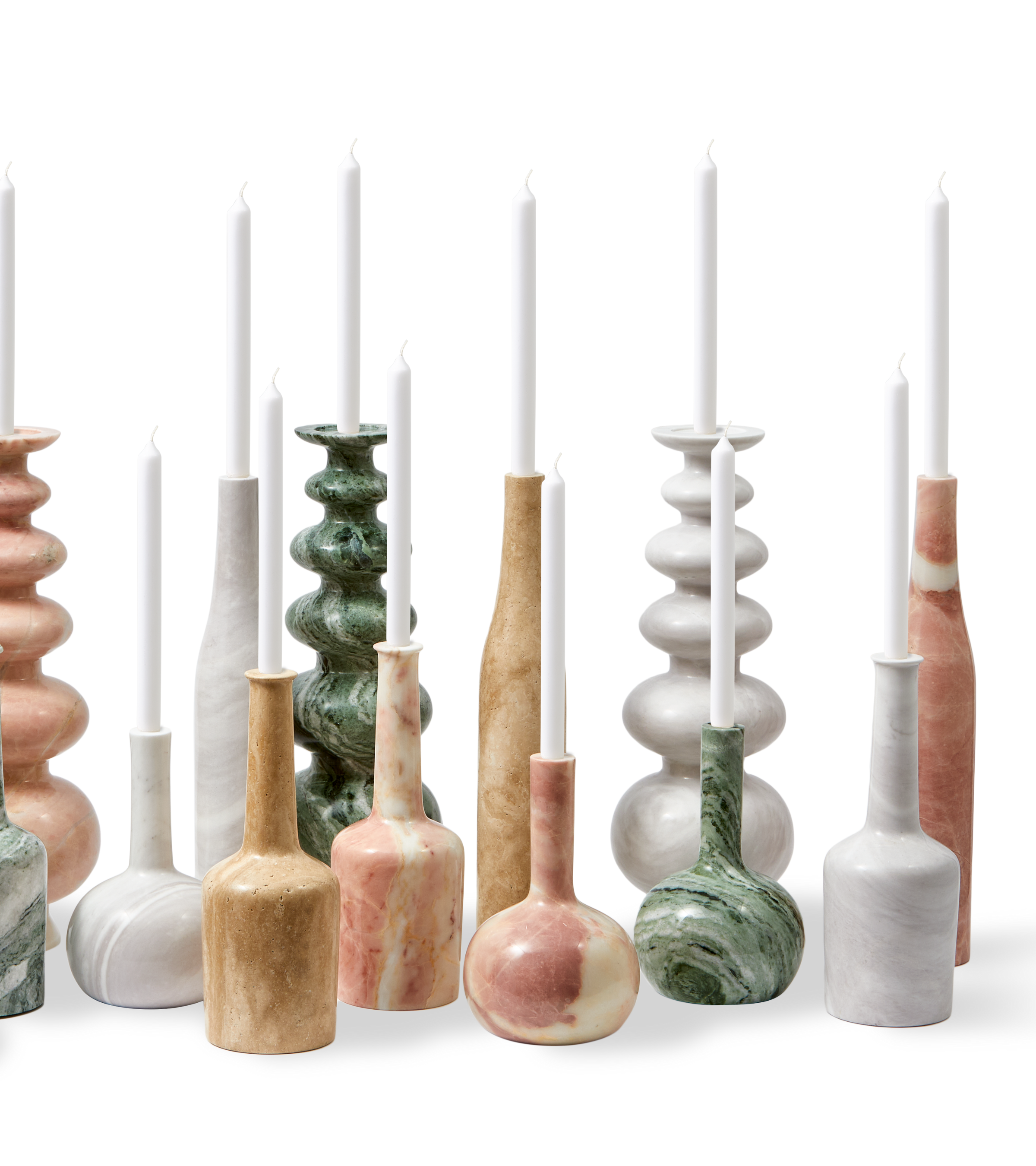 HERITAGE WHISKEY candle holder light pink marble