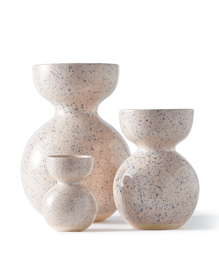 Wazon BOOLB beżowy w plamki Pols Potten Eye on Design