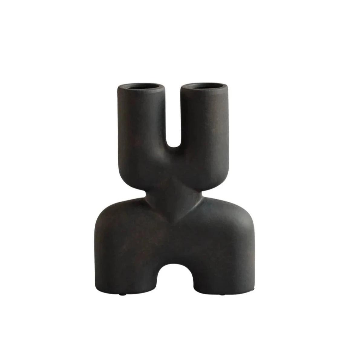 Wazon COBRA DOUBLE ciemnobrązowy 101 Copenhagen S Eye on Design