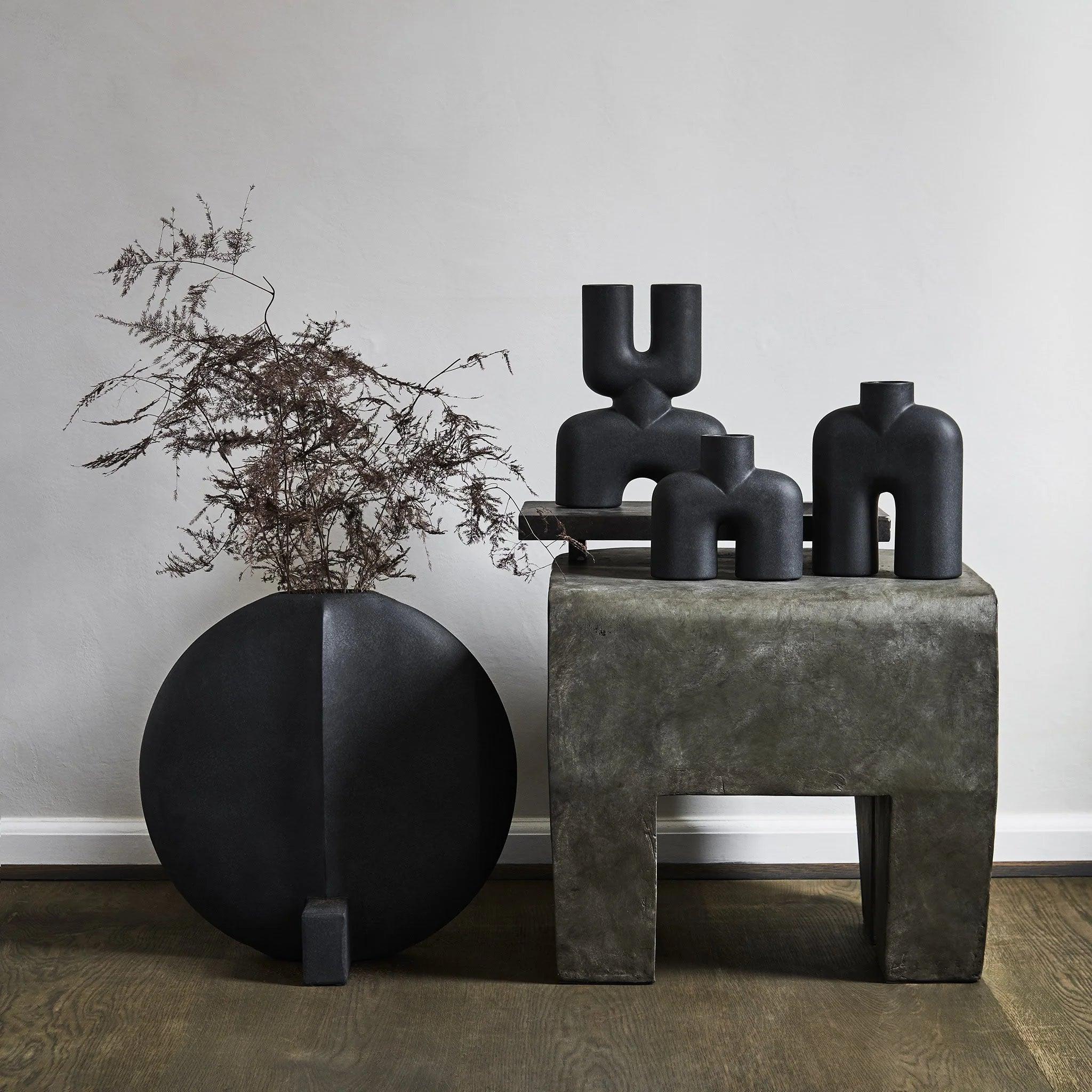 Wazon COBRA DOUBLE czarny 101 Copenhagen Eye on Design