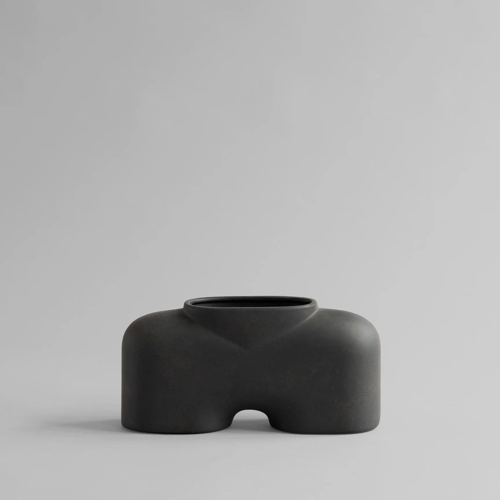 Wazon COBRA FAT ciemnobrązowy 101 Copenhagen Eye on Design