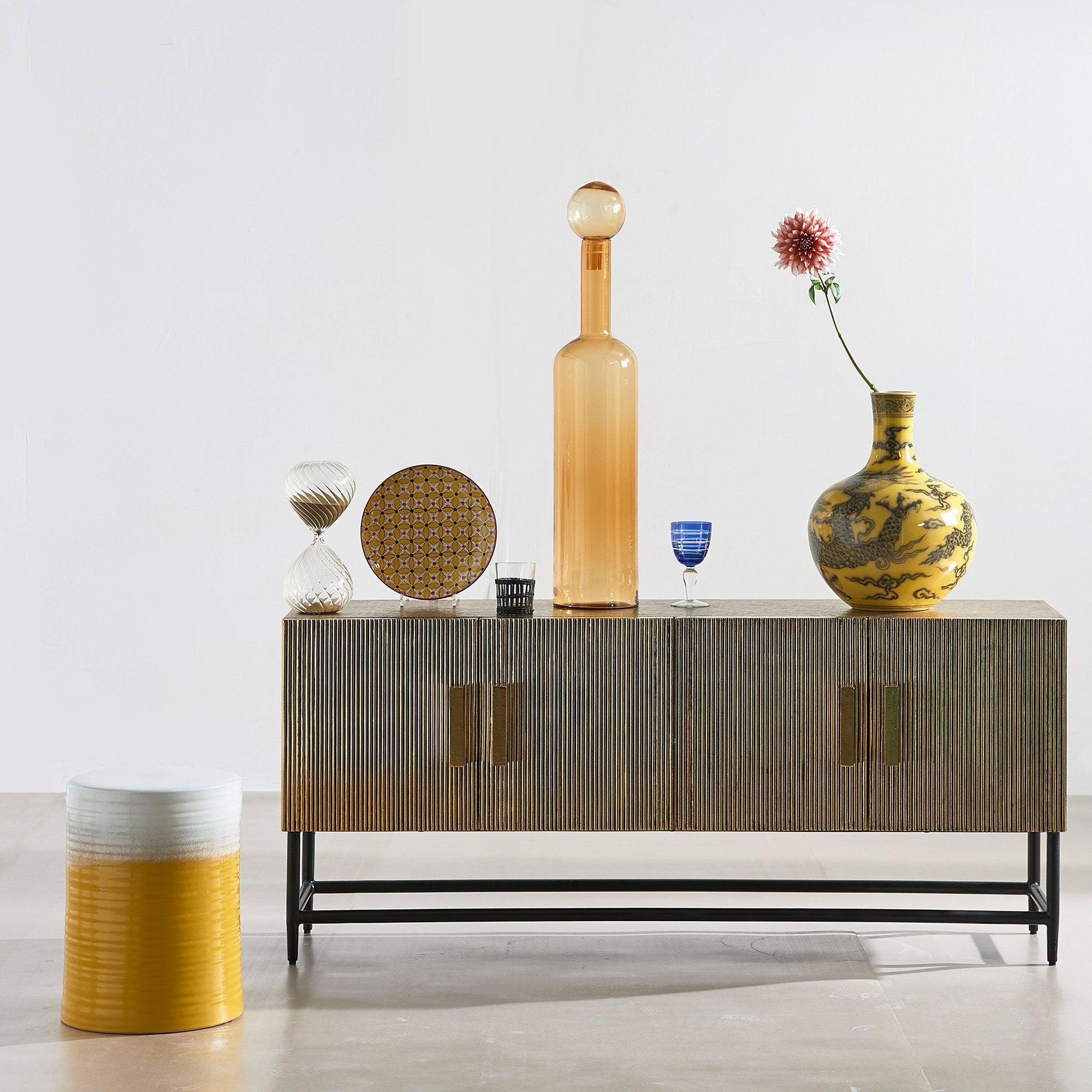 Wazon DRAGON BALL BODY żółty Pols Potten Eye on Design