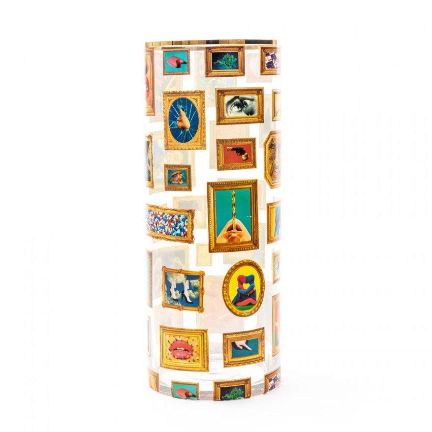 Wazon FRAMES CYLINDRICAL BIG szklany – szkło