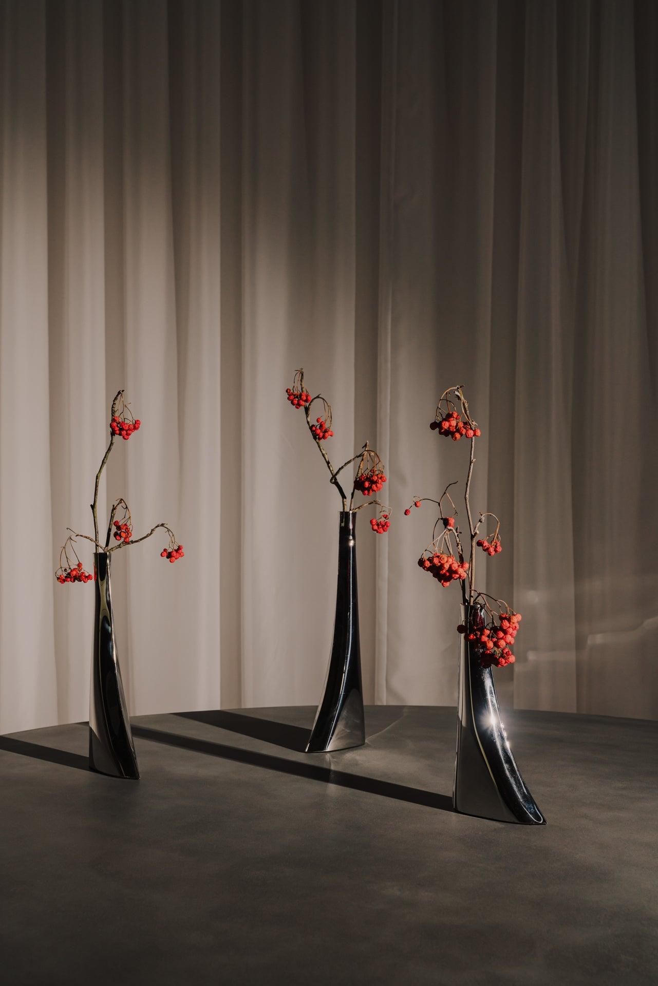 Wazon LEYKI inox Zieta Studio Eye on Design