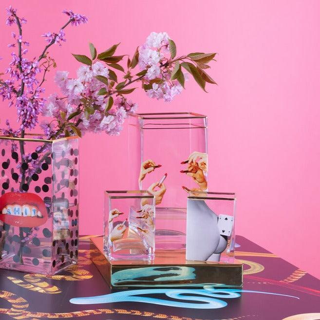 Wazon LIPSTICK szklany Seletti Eye on Design