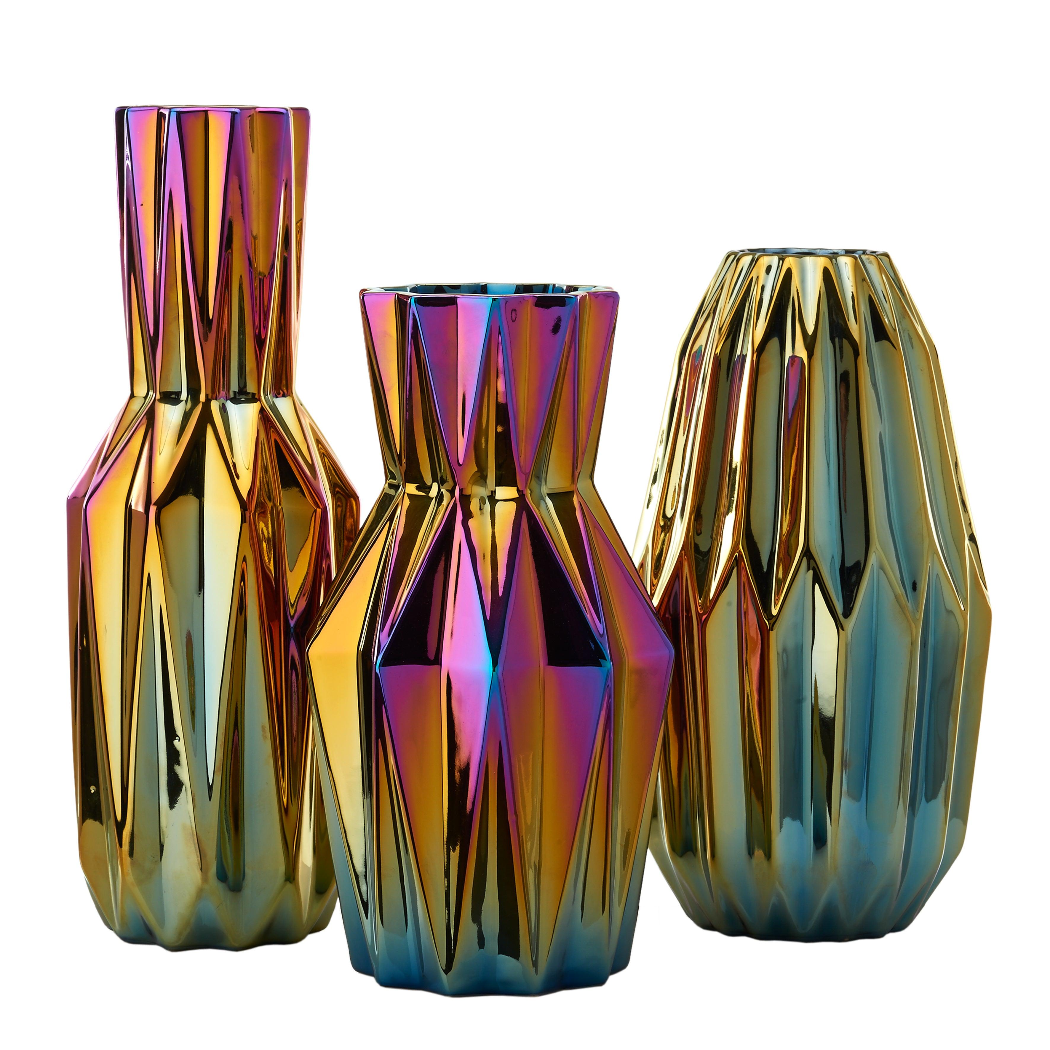 Wazon OILY FOLDS OVAL petrol Pols Potten Eye on Design