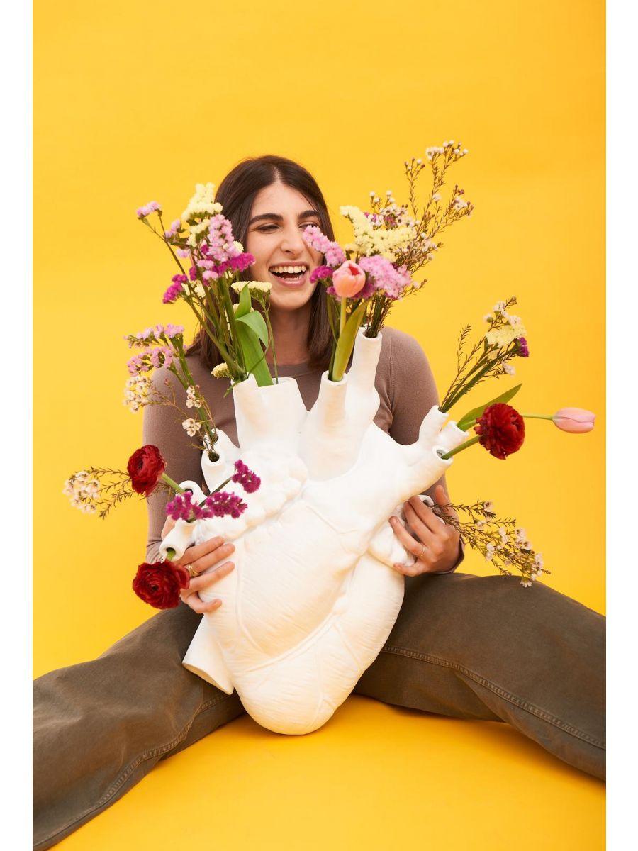 Wazon porcelanowy LOVE IN BLOOM biały Seletti Eye on Design