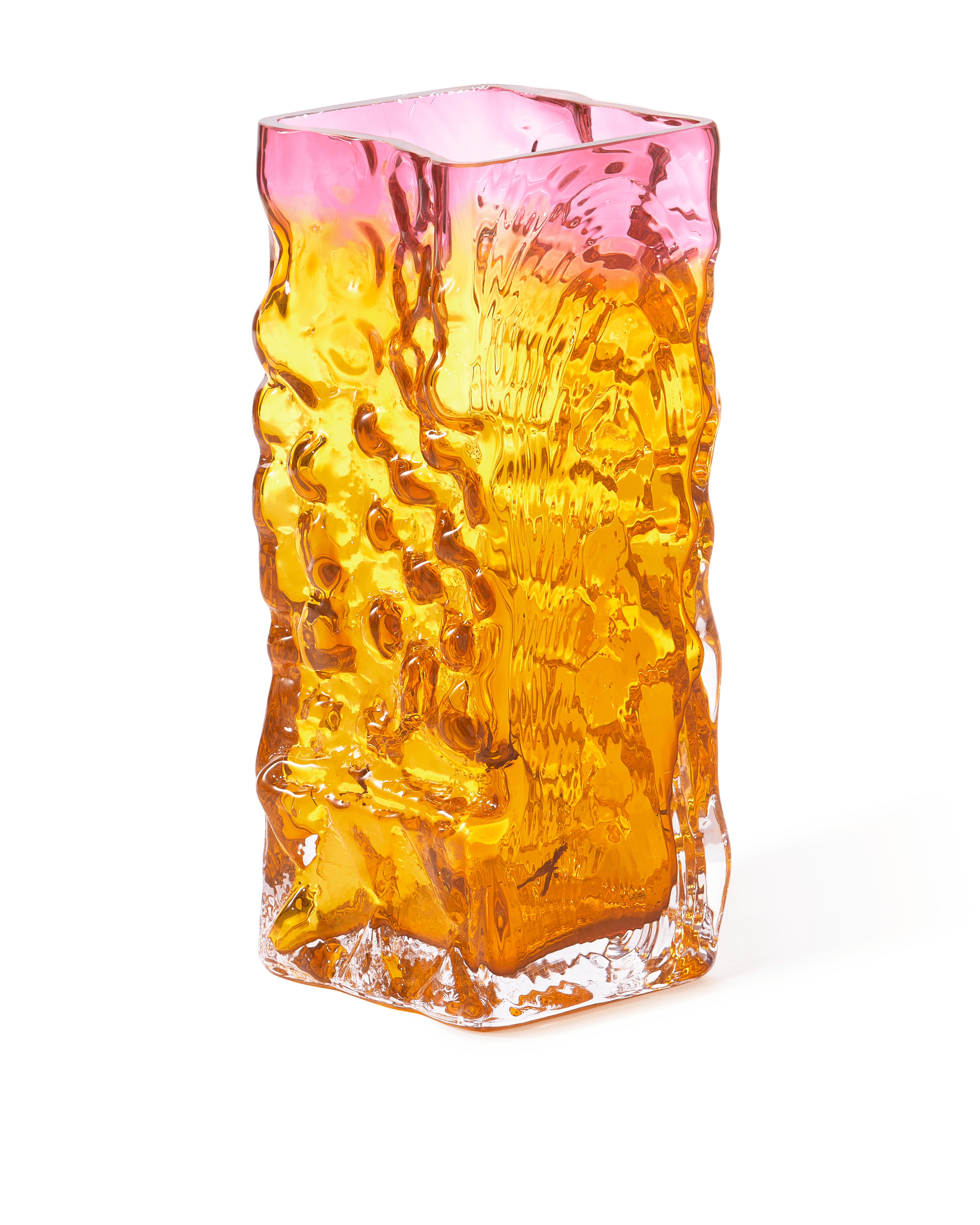 Wazon RELIEF miodowy z różówym Pols Potten Eye on Design