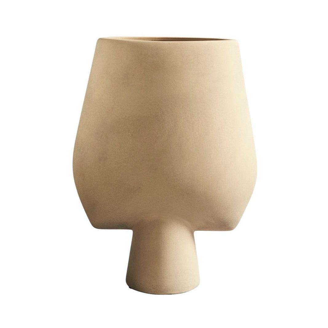 Wazon SPHERE SQUARE piaskowy – ceramika