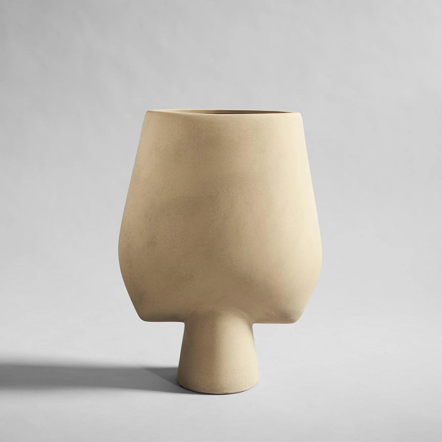 Wazon SPHERE SQUARE piaskowy – ceramika
