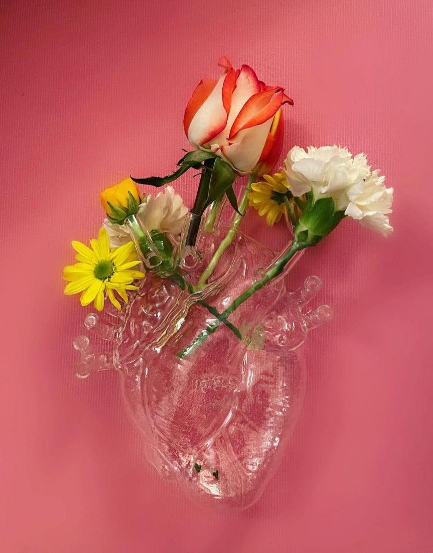 Wazon szklany LOVE IN BLOOM przezroczysty Seletti Eye on Design