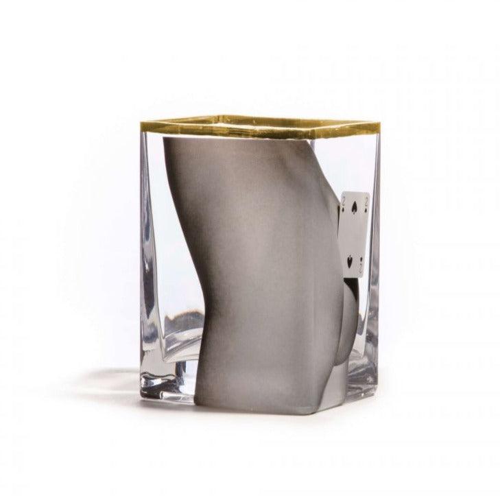 Wazon TWO OF SPADES szklany Seletti 14 cm Eye on Design