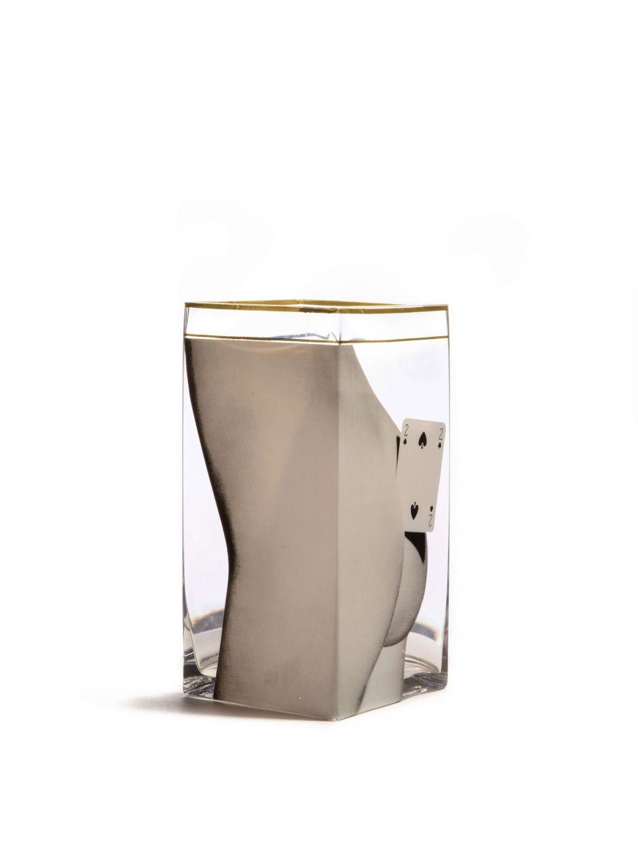 Wazon TWO OF SPADES szklany Seletti Eye on Design