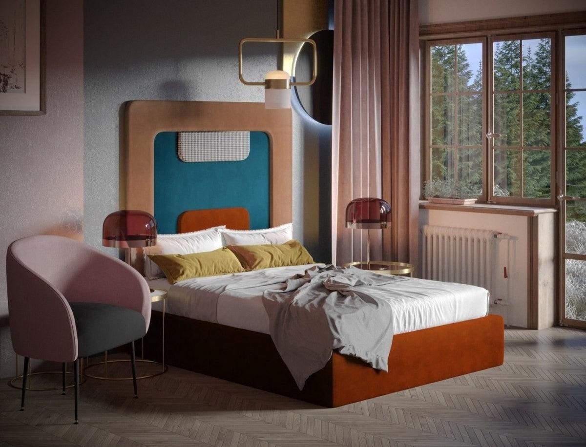 Wezgłowie PLUM łososiowy z czerwonym Happy Barok Eye on Design