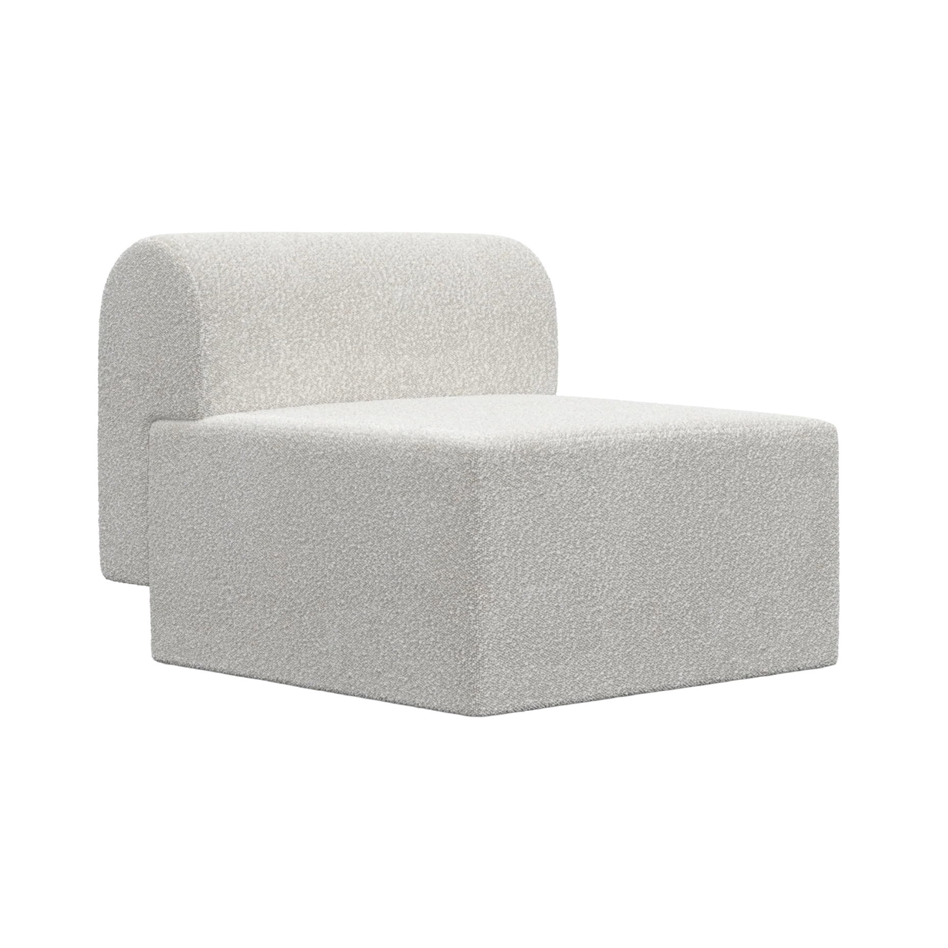 Fauteuil TORI witte bouclé