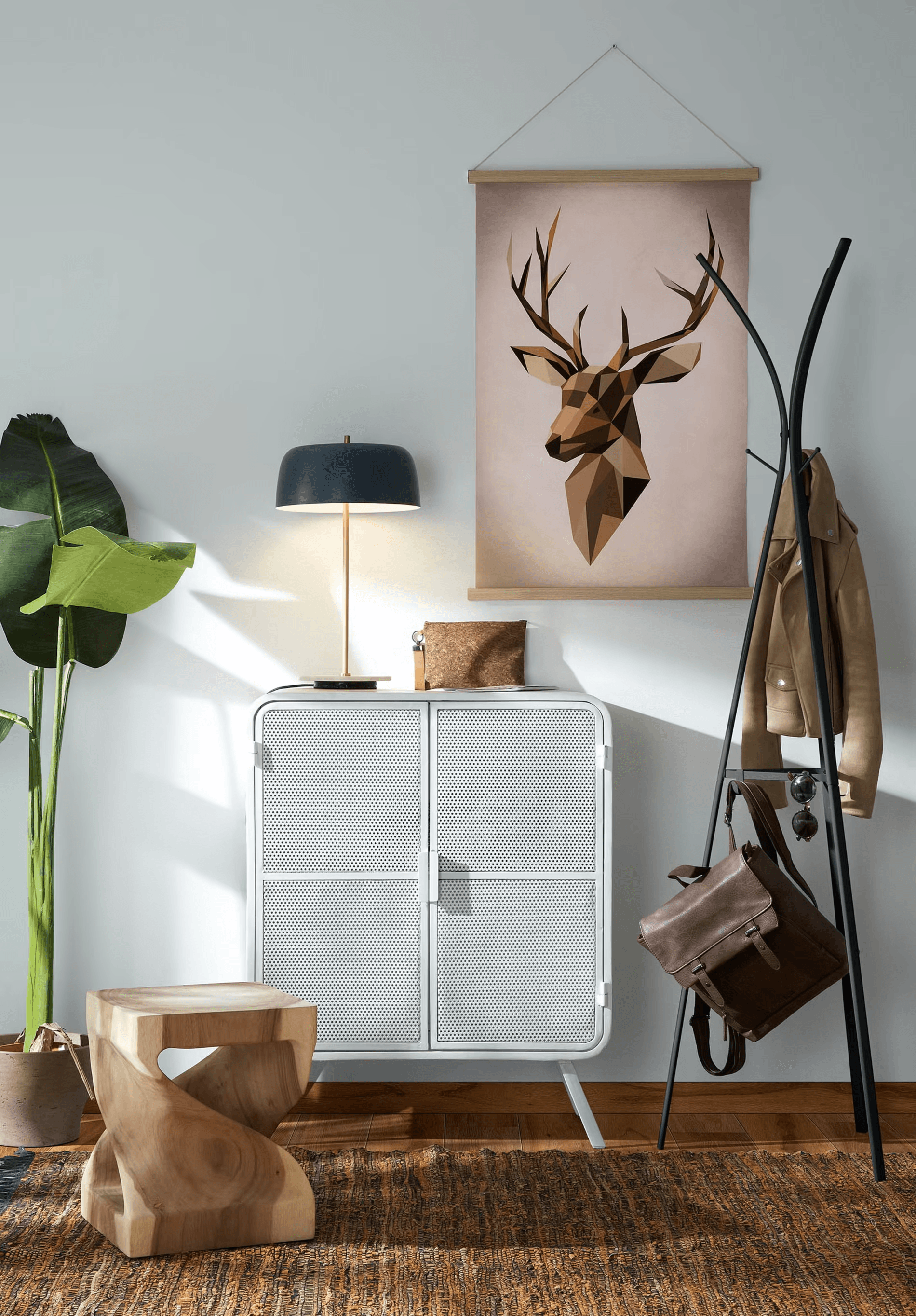 Wieszak stojący STEARN czarny La Forma Eye on Design