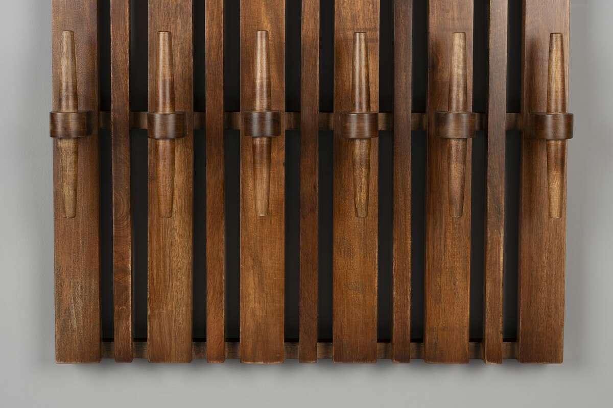 Wieszak z półką JAKUB orzechowy Dutchbone Eye on Design