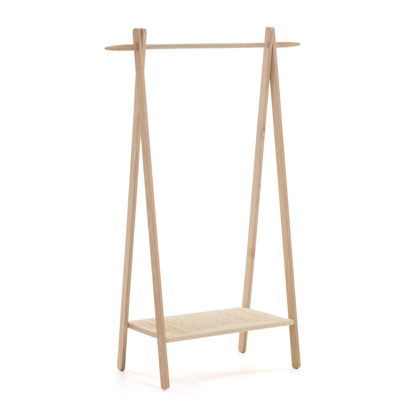 Wieszak z półką NATANE lite drewno brzozowe La Forma Eye on Design