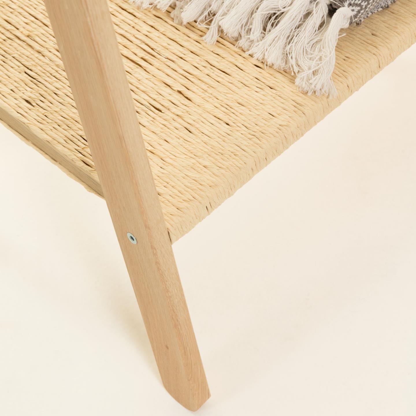 Wieszak z półką NATANE lite drewno brzozowe La Forma Eye on Design