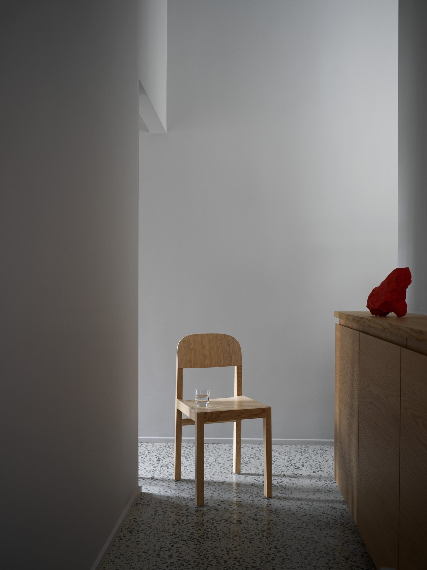 WORKSHOP Chair in Veneer and Oak Wood