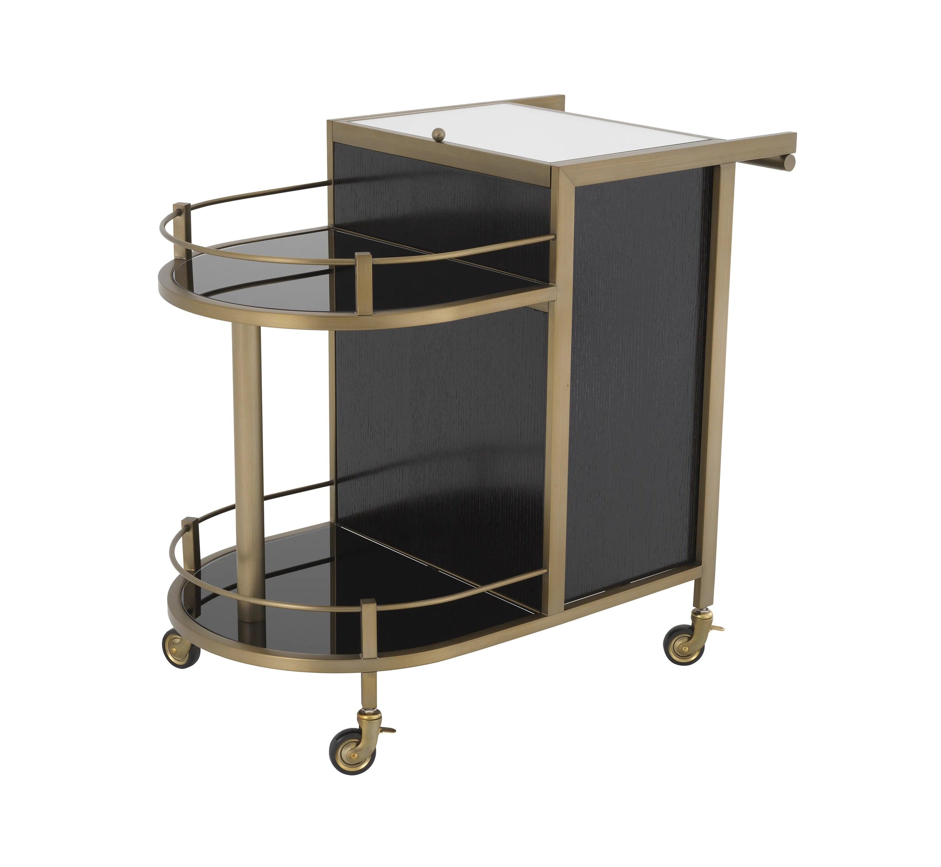 Wózek barowy BELLINI szczotkowany mosiądz Eichholtz Eye on Design