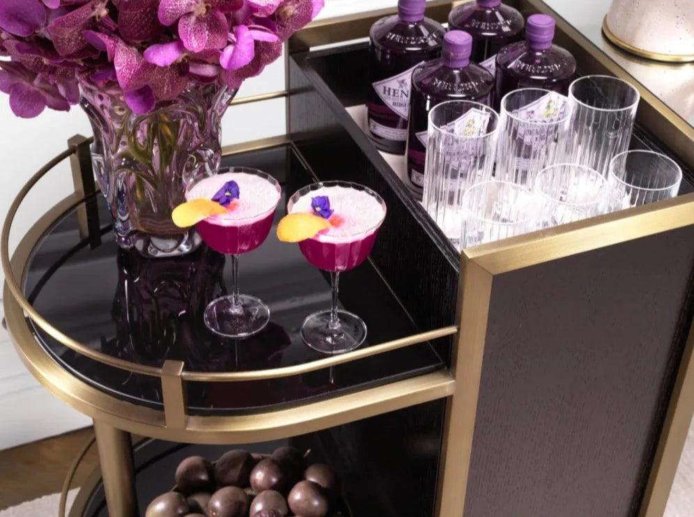 Wózek barowy BELLINI szczotkowany mosiądz Eichholtz Eye on Design