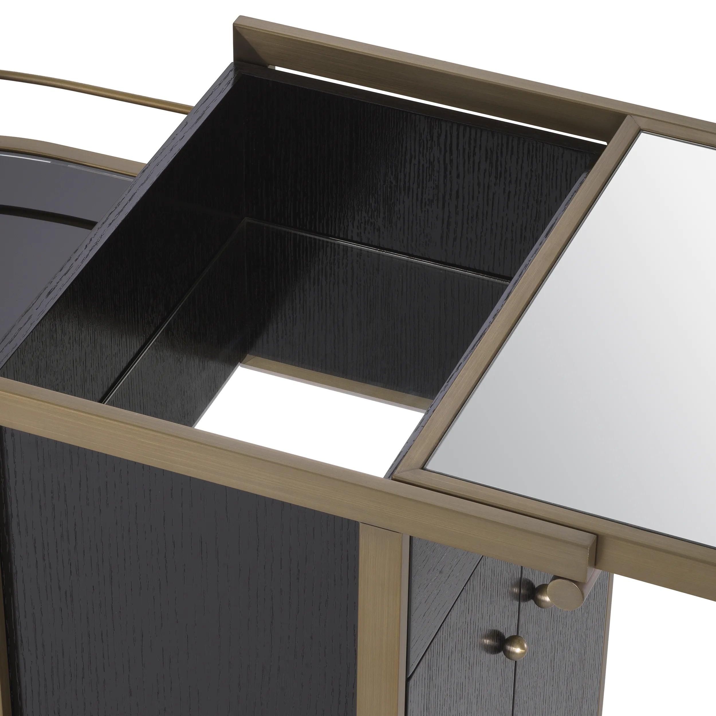 Wózek barowy BELLINI szczotkowany mosiądz Eichholtz Eye on Design