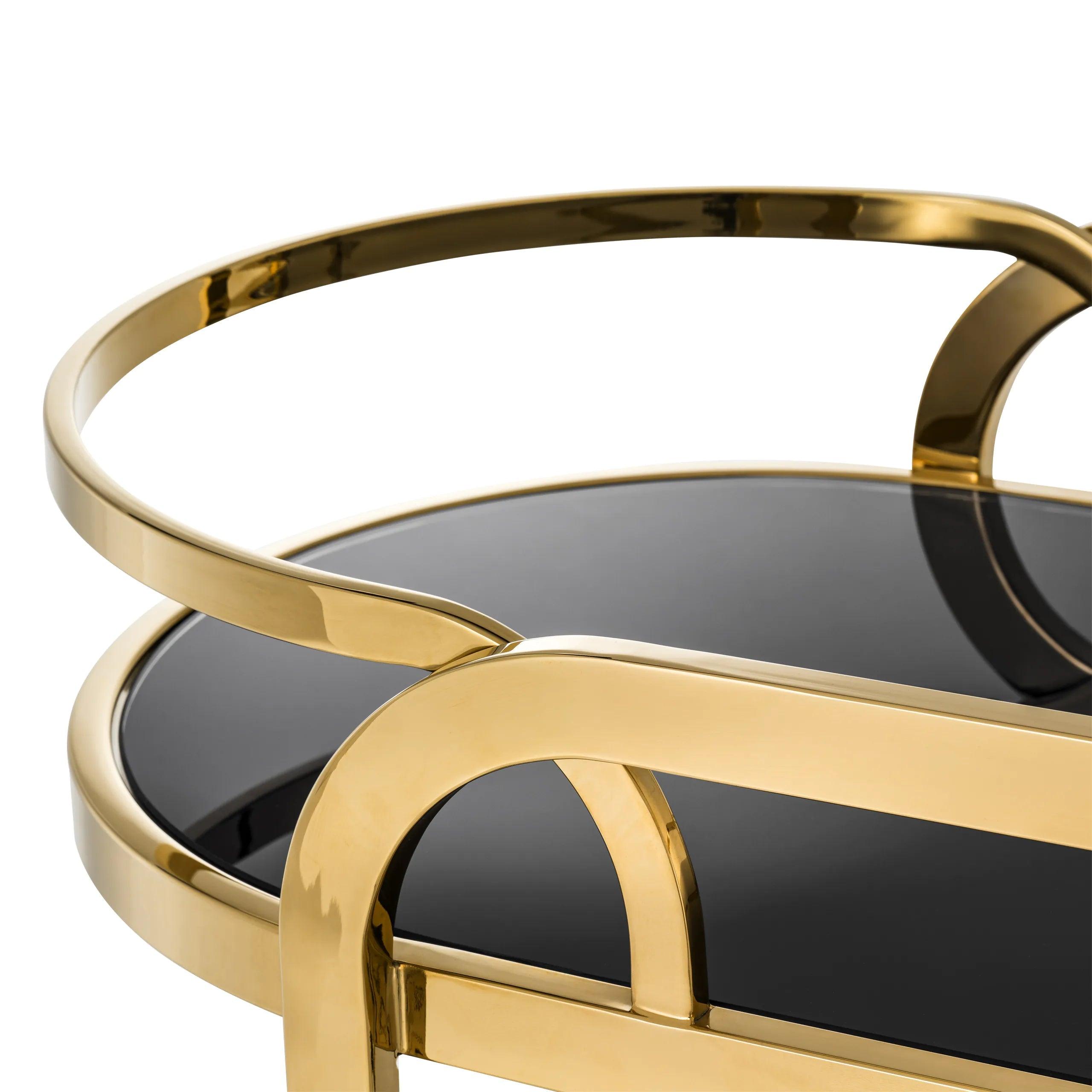 Wózek barowy OAKHURST złoty Eichholtz Eye on Design