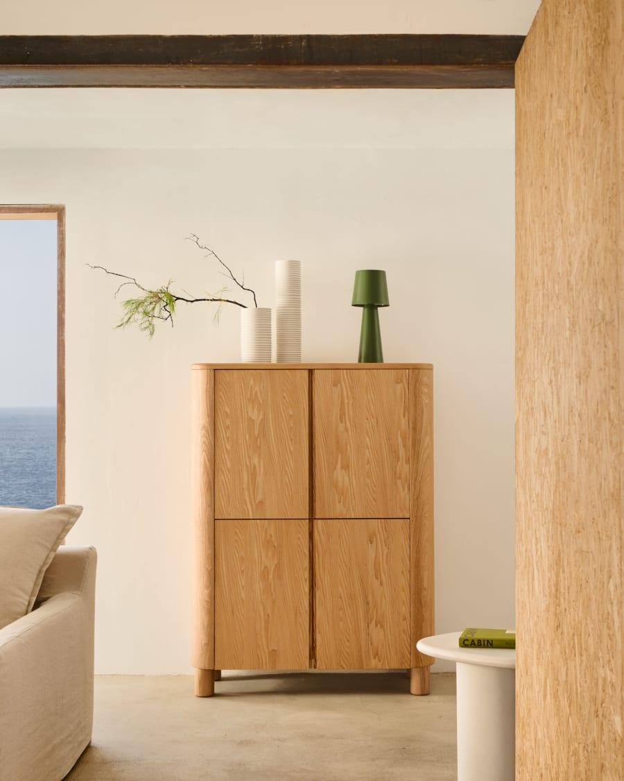 Wysoki kredens SALAYA sklejka jesionowa La Forma Eye on Design