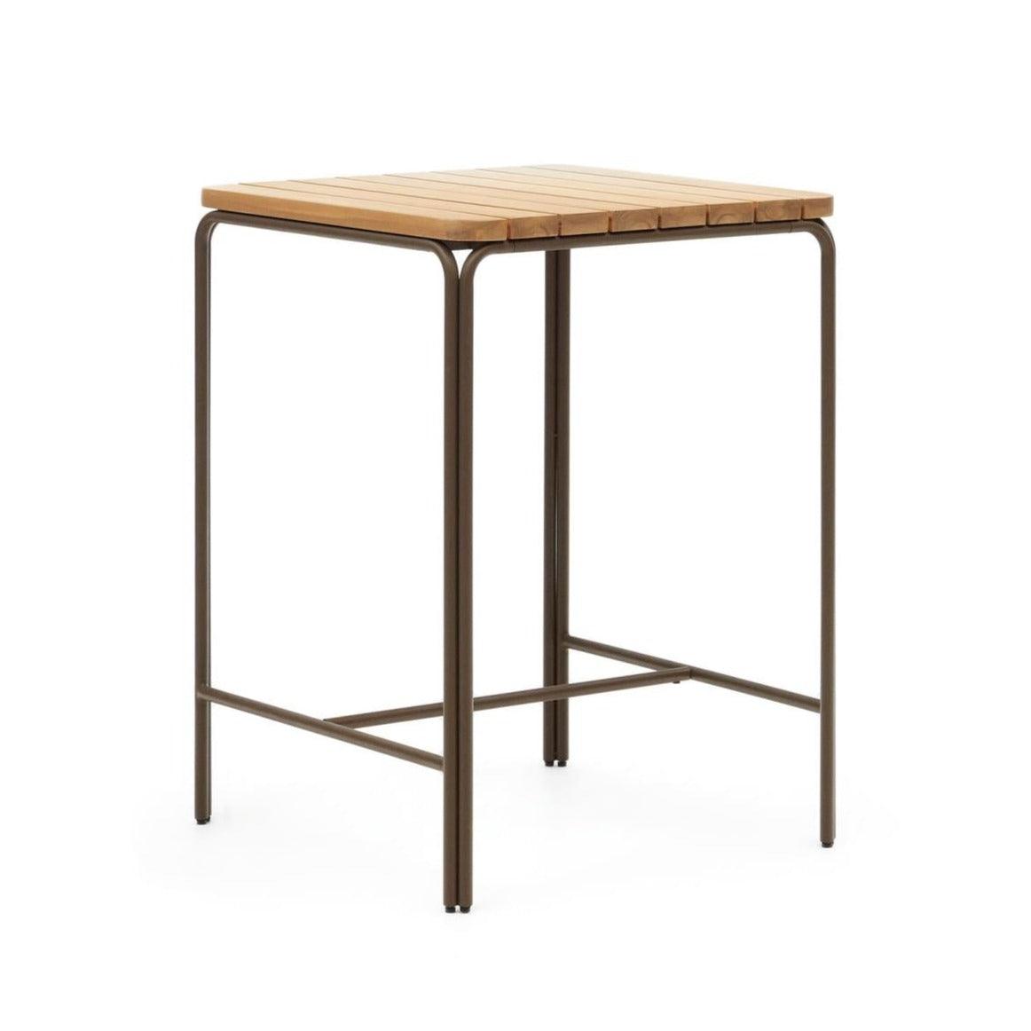 Wysoki stół ogrodowy SALGUER drewno akacjowe La Forma 70x70 cm Eye on Design