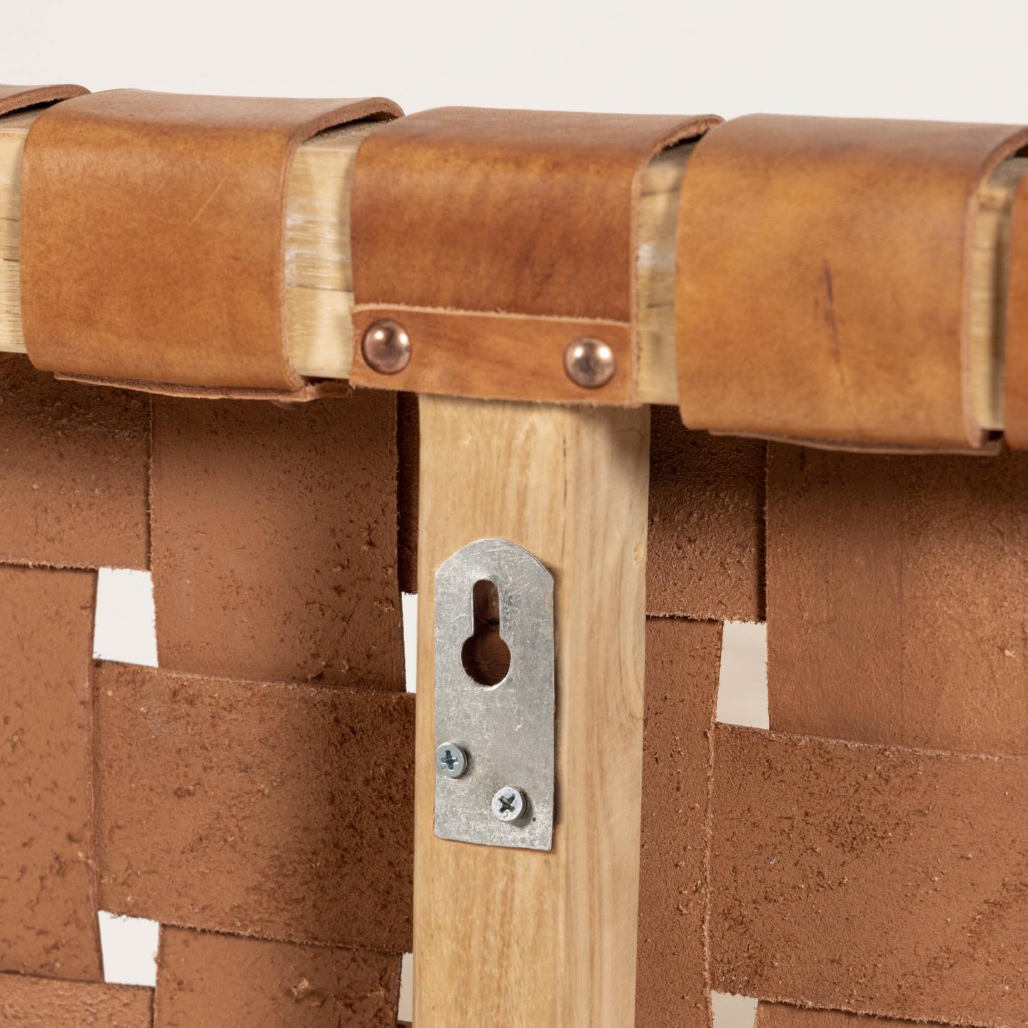 Zagłówek CALIXTA brązowa skóra La Forma Eye on Design