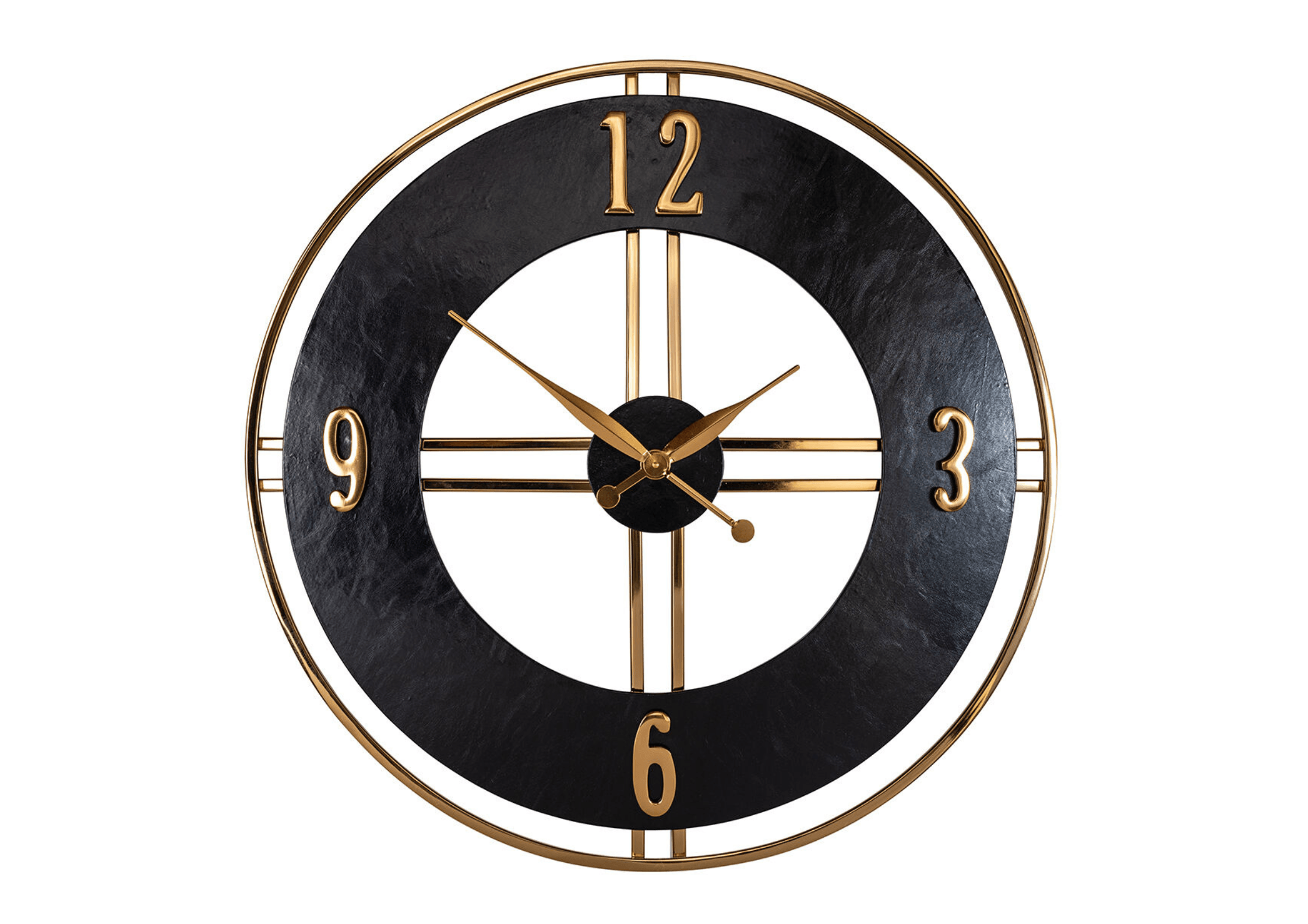 Zegar ścienny LILY czarny ze złotym Richmond Interiors Eye on Design