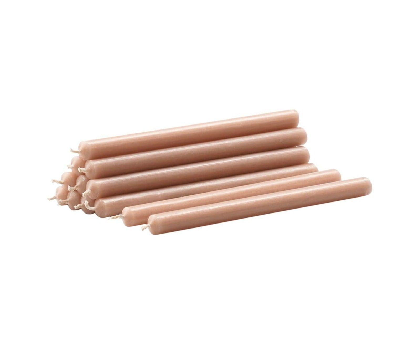 Zestaw 12 świeczek STOFF NAGEL beżowy Stoff Nagel Eye on Design