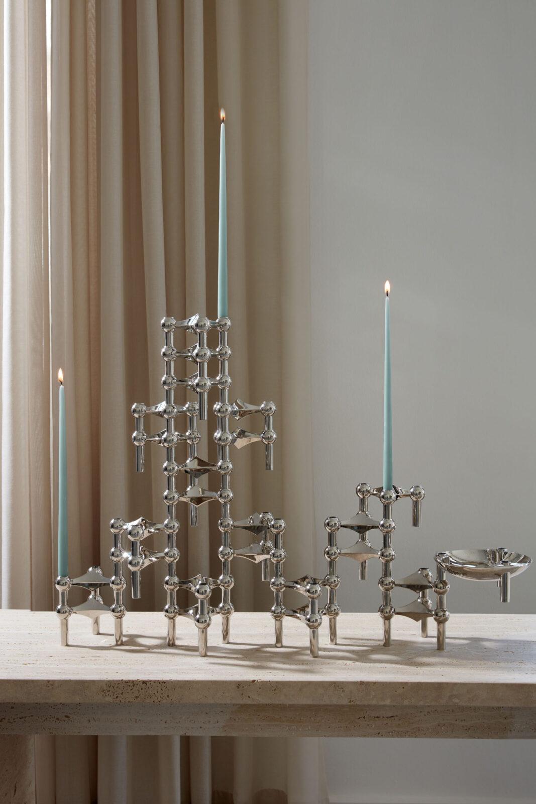 Zestaw 6 świeczek STOFF NAGEL brudna mięta Stoff Nagel Eye on Design