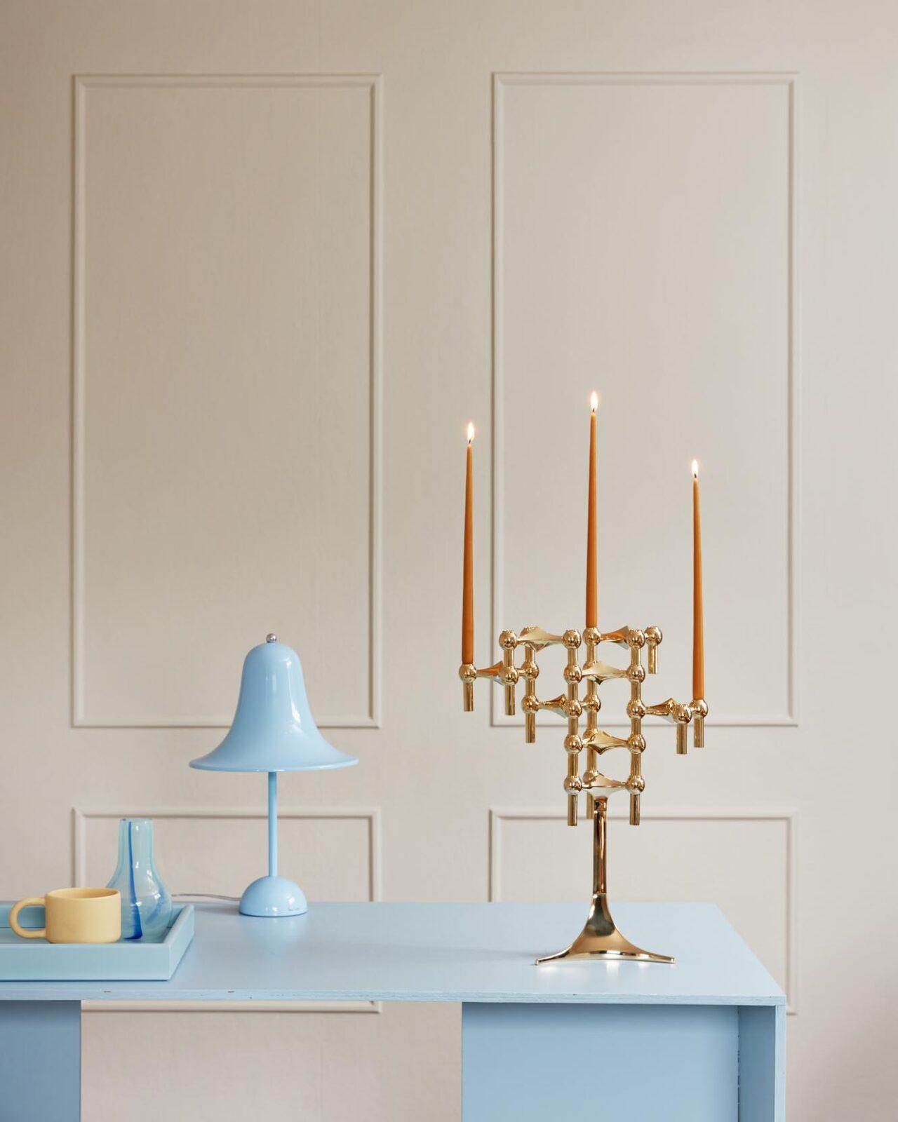 Zestaw 6 świeczek STOFF NAGEL bursztynowy Stoff Nagel Eye on Design