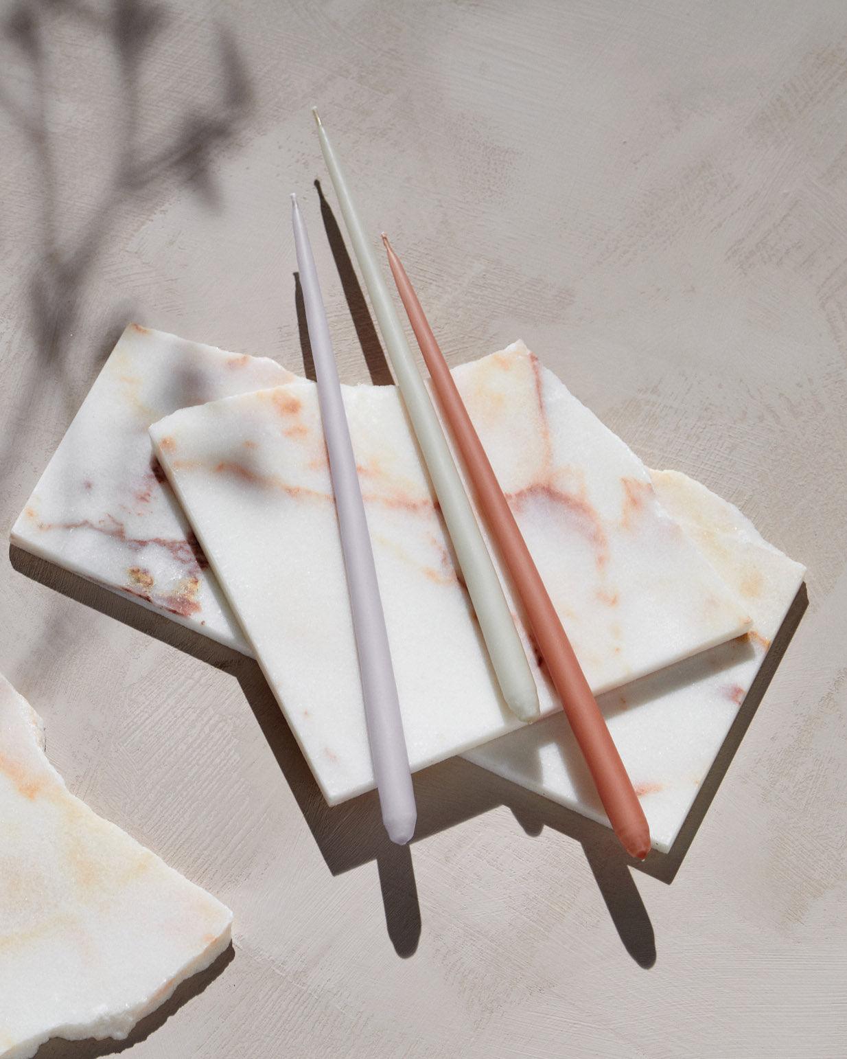 Zestaw 6 świeczek STOFF NAGEL jasnofioletowy Stoff Nagel Eye on Design