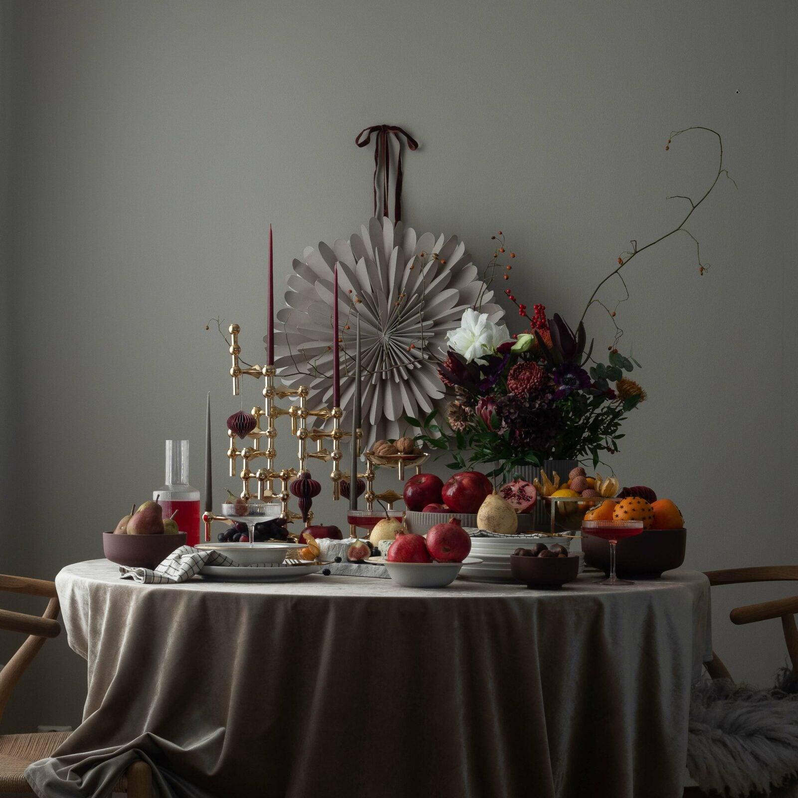 Zestaw 6 świeczek STOFF NAGEL oliwkowa zieleń Stoff Nagel Eye on Design