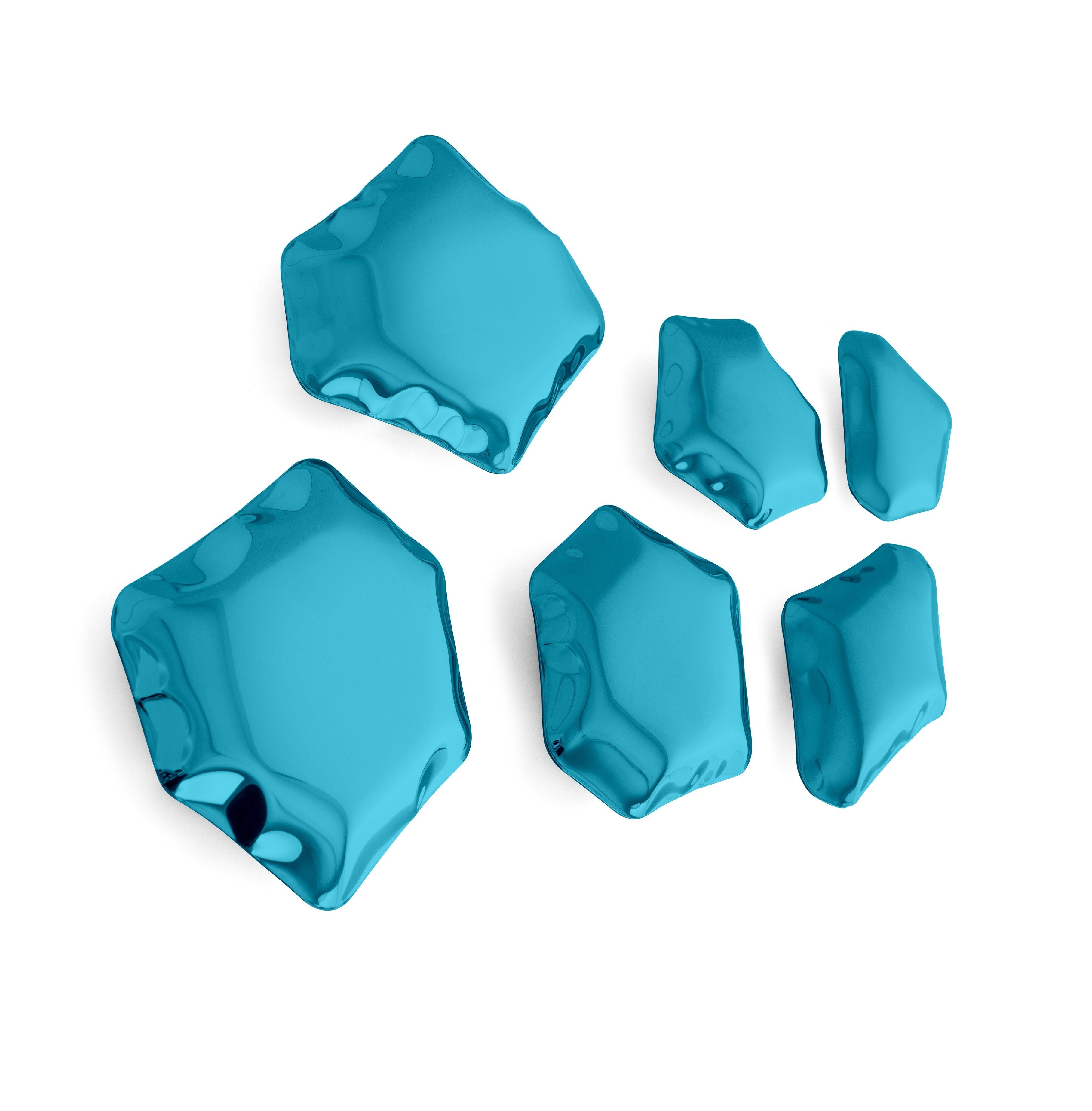 Zestaw dekoracyjnych wieszaków KAMYKI gradient szafir Zieta Studio 6 Eye on Design