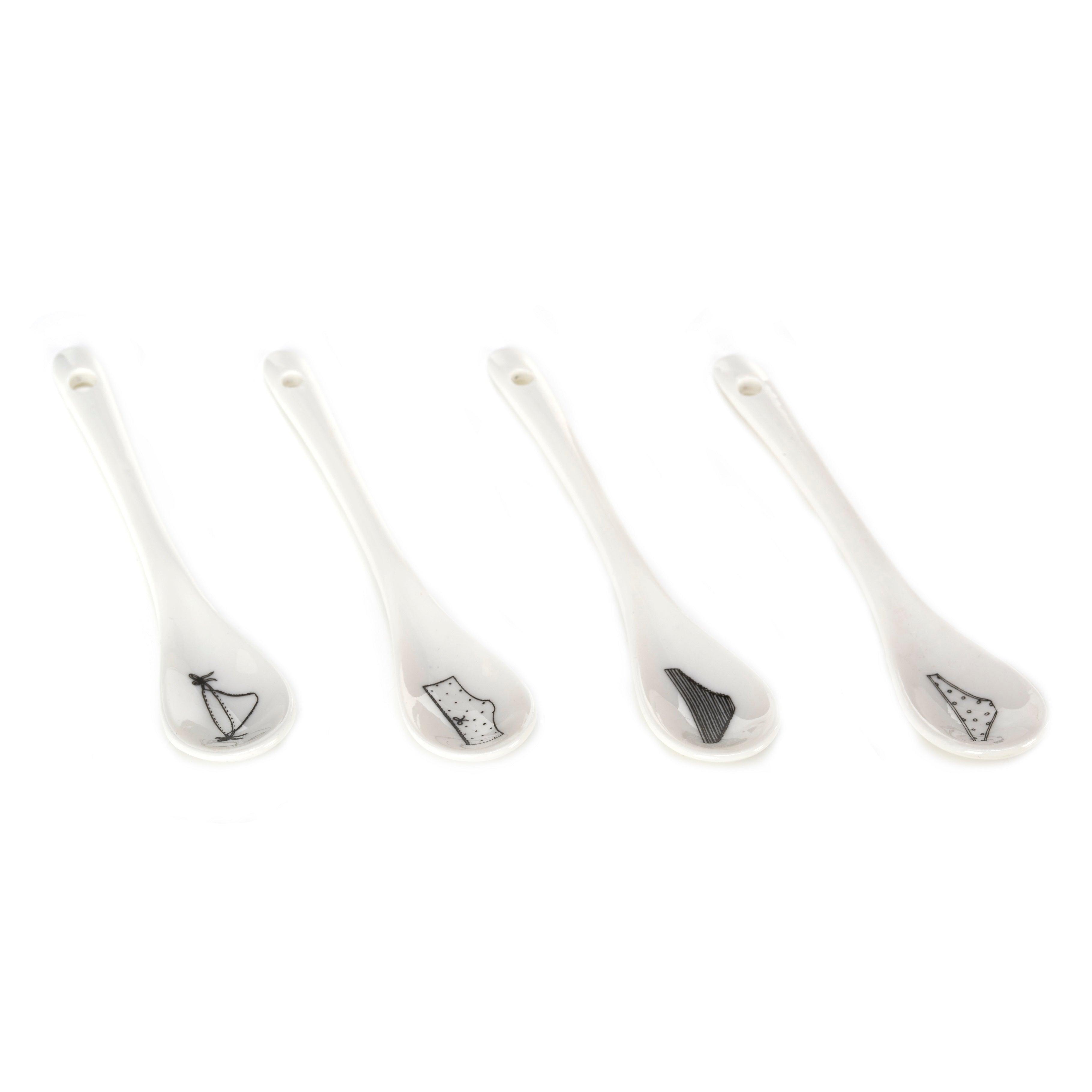 Zestaw filiżanek UNDRESSED biała porcelana Pols Potten Eye on Design