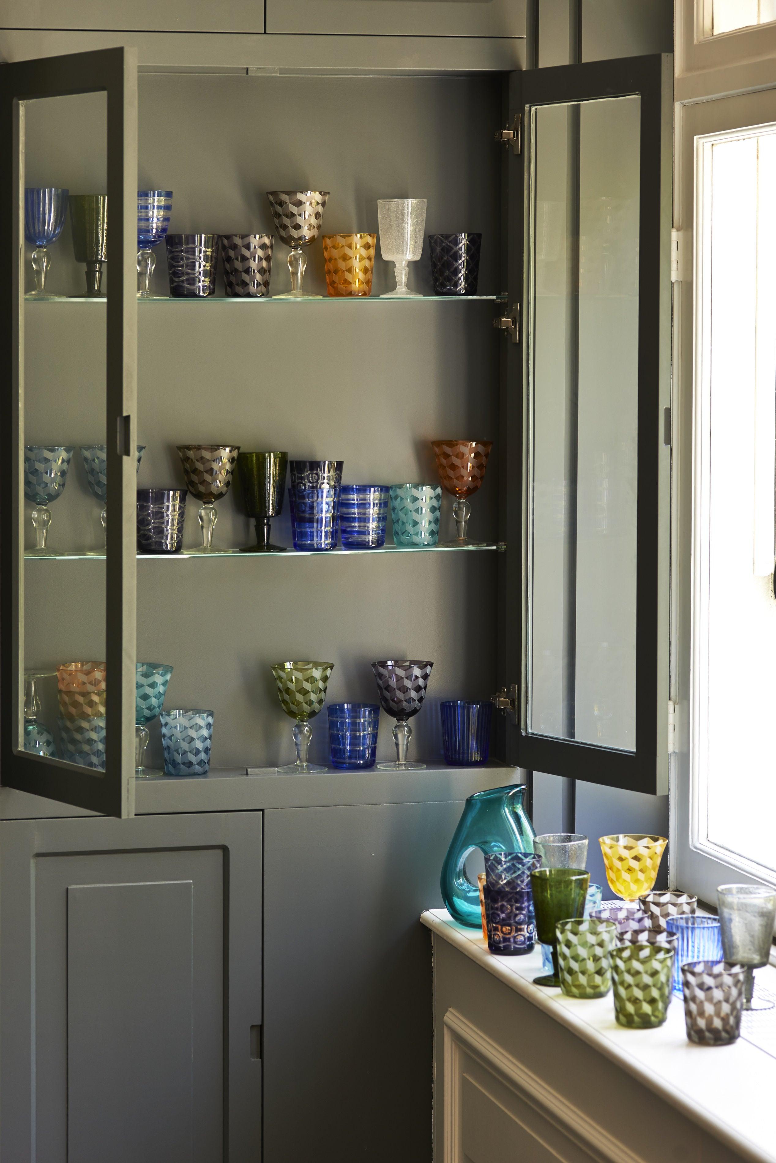 Zestaw kieliszków do wina CUTTINGS kolorowy Pols Potten Eye on Design